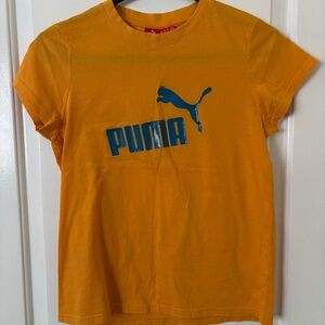 Puma T-Shirt - Vintage/Retro -  DARK YELLOW / ORANGE - XL  - NWOT
